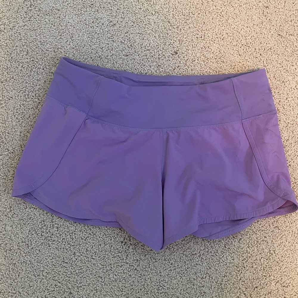 Lululemon lavender speed up shorts